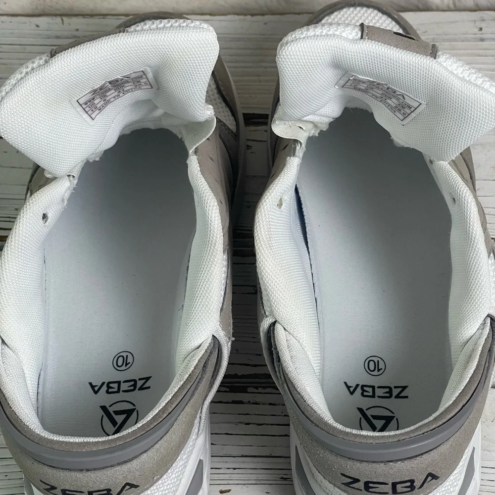 CLEAN Size 10 Zeba Women's Hands Free Slip-On‎ Walking Shoes White Sand Wide
